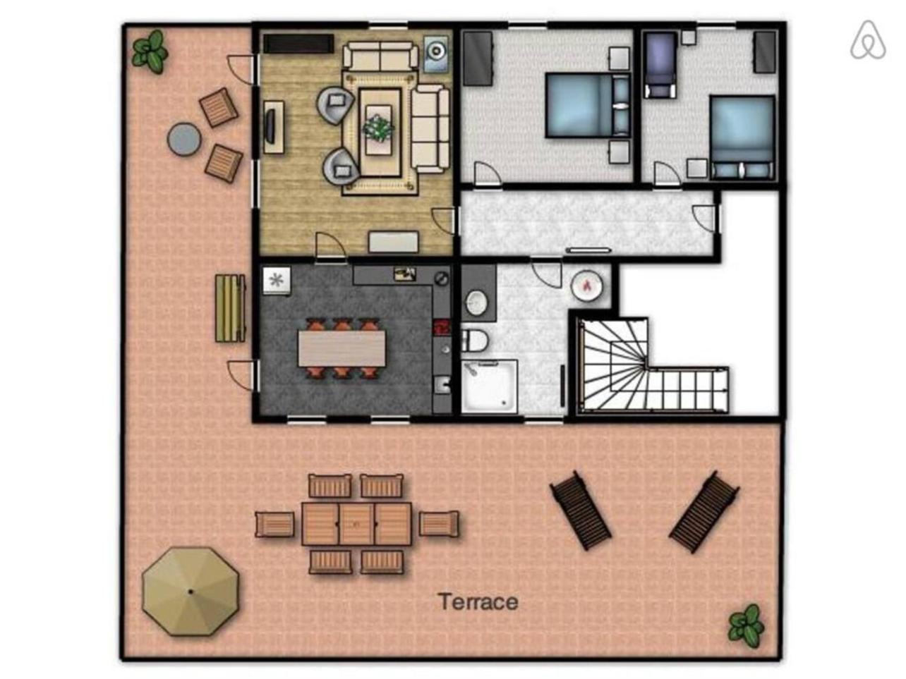 Apartmán Stylish Penthouse With Large Terrace Most na Soči Exteriér fotografie
